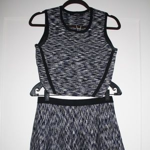 Ark & Co Crop Top and Skater Skirt Set